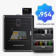 Kobra S1 Combo 8KG Filament Bundle (ABS, PLA Basic) - 8 Colors