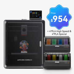 Kobra S1 Combo 8KG Filament Bundle (PLA Special, PLA High Speed) - 8 Colors