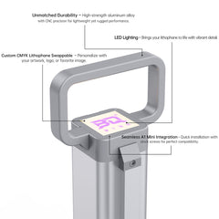 BIQU Panda Hue OTG, CNC Machined DIY Translucent Relief Cover with LED Panel, Easy Installation and Hidden Wiring for Bambu Lab A1 mini