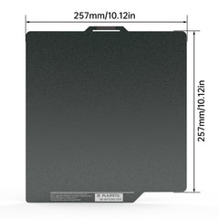 BIQU Panda Buildplate 257MM*257MM Double-CryoGrip Textured Coating Steel Sheet, Durable and Heat-resistant Build Plate for Bambu Lab P1P/P1S/P2S/X1C/A1 Printers