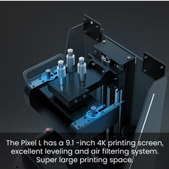 BIQU PIXEL L 9.1 inch 4K Photocuring LCD 3D Printer