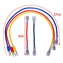 BIQU 15A 250V Rocker Switch Power Socket Inlet Module Plug 5A Fuse Switch with 5Pcs 16-14 AWG Wiring 3 Pin IEC320 C14