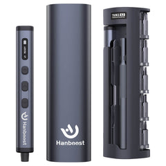 Hanboost 78 in 1 Precision Electric Screwdriver Set with Rotating Book Spine Storage Box Design for Reparing Laptop, Phone, Camera, Watch, and Drone