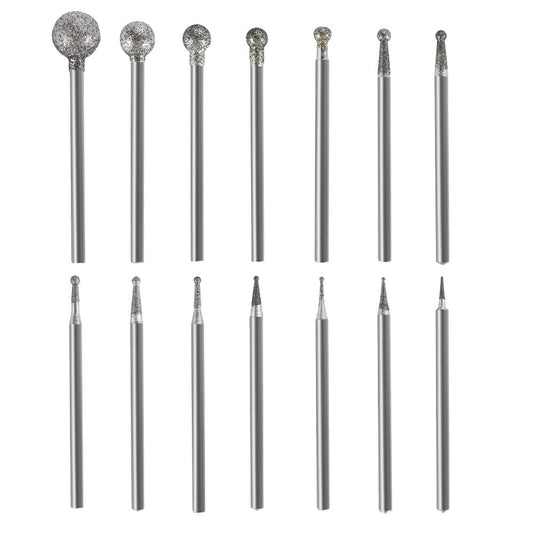 Hanboost 14pc Ball Shape Carving Set for Rotary Tool