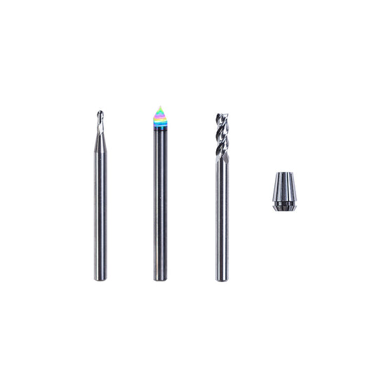 CNC Bits - 4mm Shank (3 Bits, with Spindle collet)