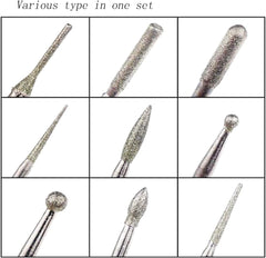 Hanboost 30pc Diamond Grinding Bit for Rotary Tool