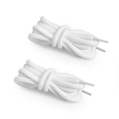 BIQU Round Shoelaces – 2 Pairs Black & 2 Pairs White | 100cm & 140cm