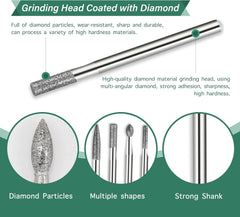 Hanboost 30pc Diamond Grinding Bit for Rotary Tool