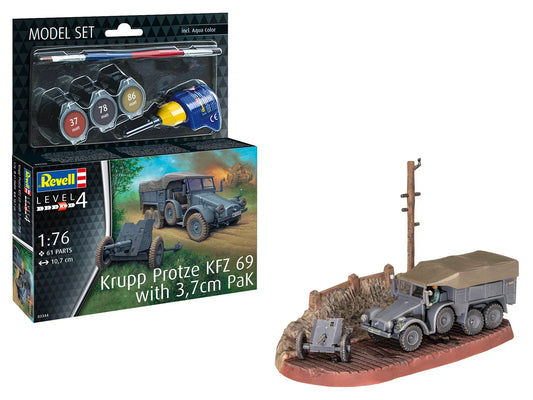 Model Set Krupp Protze KFZ 69 with 3,7cm Pak