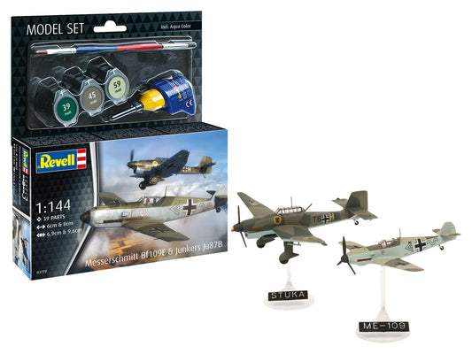 Model Set Messerschmitt Bf109E & Ju87B Stuka