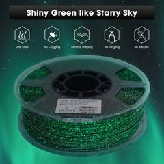 eSUN Stars Twinkle Shining PLA 1.75mm 3D Filament 1KG Glow in The Dark