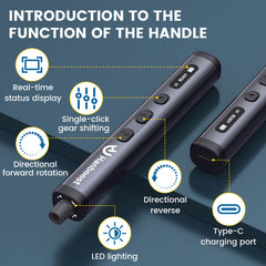 Hanboost 78 in 1 Precision Electric Screwdriver Set with Rotating Book Spine Storage Box Design for Reparing Laptop, Phone, Camera, Watch, and Drone