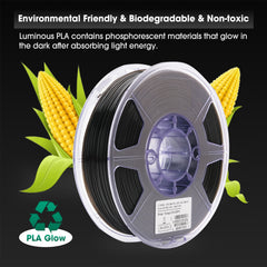 eSUN Stars Twinkle Shining PLA 1.75mm 3D Filament 1KG Glow in The Dark