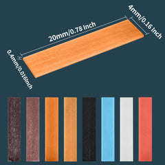 Hanboost 5pc Ceramic Fiber Oil Stone Whetstone Strips for Deburring, Smoothing and Polishing