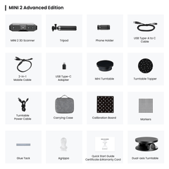 MINI 2 3D Scanner: Blue Light丨Precision 0.02 mm