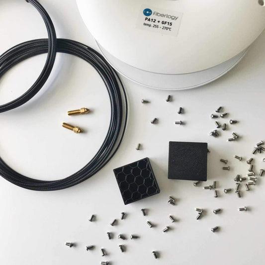 Fiberlogy NYLON PA12+GF15 Filament - Sample Size 17-25g, (Sample) Durability and Resistance, Glass Filled Filament 1.75mm