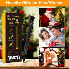 Hanboost 11 In 1 Multi-Tool EDC Pen with Ruler, Level, Bottle Opener for Handyman