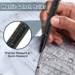 Hanboost 11 In 1 Multi-Tool EDC Pen with Ruler, Level, Bottle Opener for Handyman