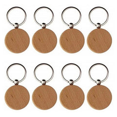 Wooden ID Tags Blank Rectangle Wooden Key Chain Diy
