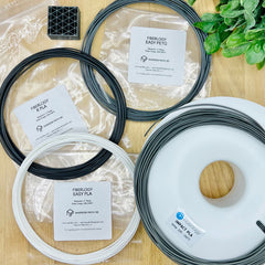 FIBERLOGY "QUICK START" 4X Pcs. EASY PLA, IMPACT PLA, EASY PETG, R PLA, Filament Sample Variety Pack - Premium 3D Printing Materials
