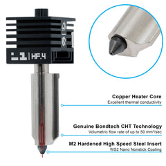 Microswiss CHT High Flow Hotend for Bambu Lab A1, A1 Mini, H2D, H2S