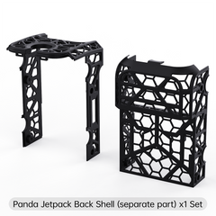 BIQU Panda Jetpack Lightweight Hollow Design Bambu Extruder Front Cover Integrated with Panda Jet Cooling Fan Duct for Bambu Lab P1/X1