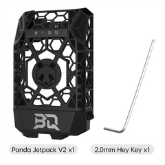 BIQU Panda Jetpack Lightweight Hollow Design Bambu Extruder Front Cover Integrated with Panda Jet Cooling Fan Duct for Bambu Lab P1/X1