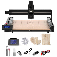 Twotrees TTC450 CNC Router Machine + 500W Motor + Vacuum Cleaner + End Mills