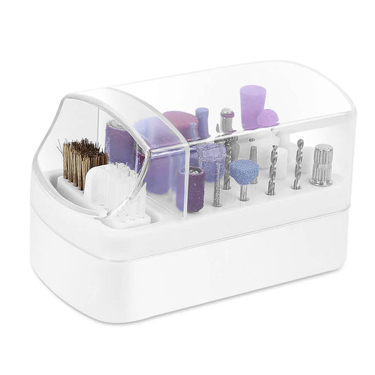 30 Holes Grinding Head Bit Organizer With Cleaning Brush