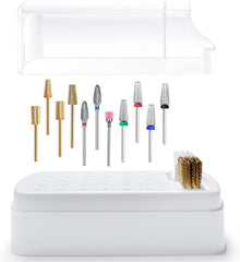 30 Holes Grinding Head Bit Organizer With Cleaning Brush