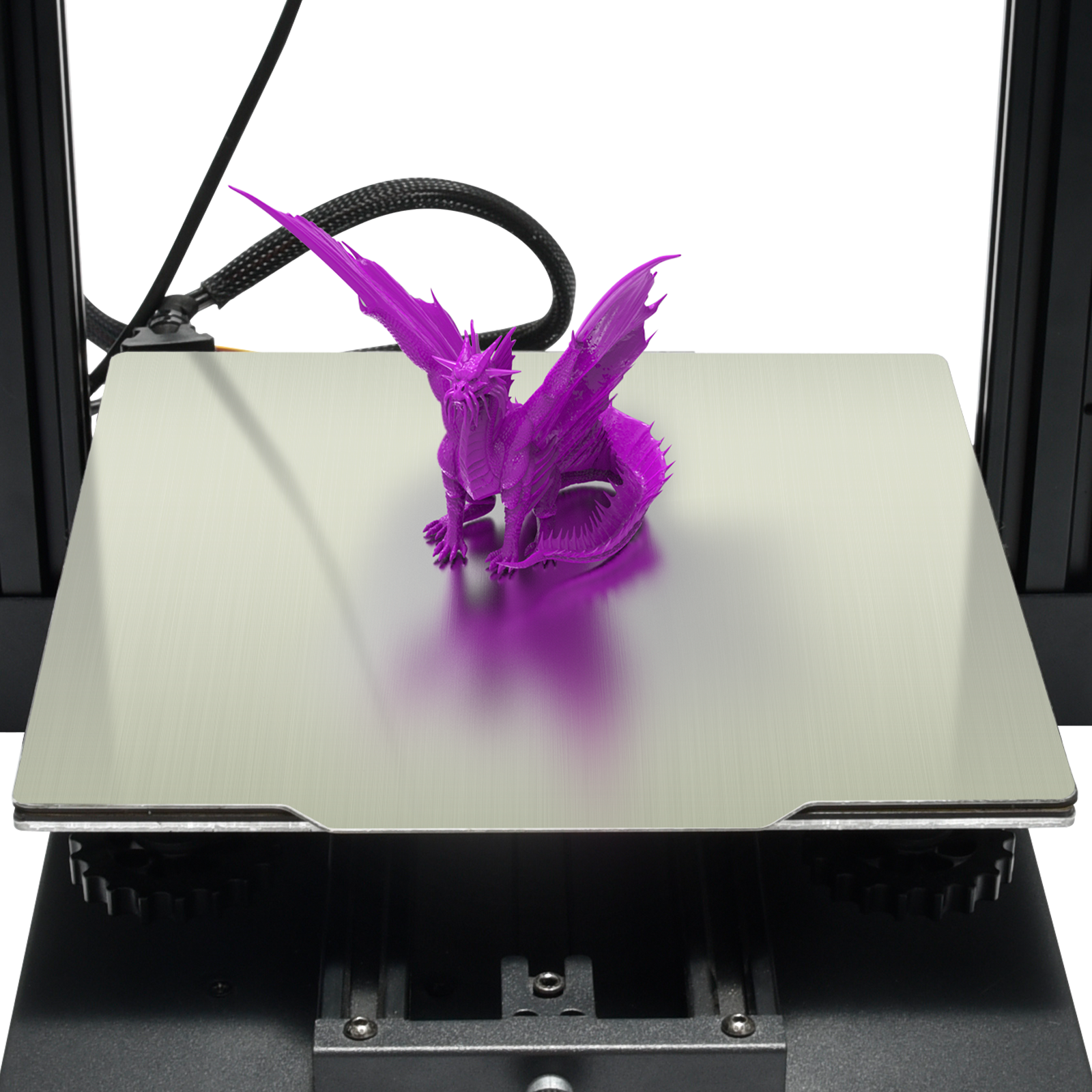 BIQU Spring Steel with PEI Flex Magnetic Sticker 3D Printer Parts 235x235, 310x310mm for BIQU B1, Ender 3, Ender 3 Pro, Ender 5, CR10, Creality K1 3D Printer