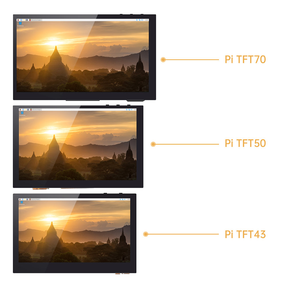 BIGTREETECH PI TFT43 / TFT50 / TFT70 V2.1 Touch Screen for Raspberry Pi/Pi 2
