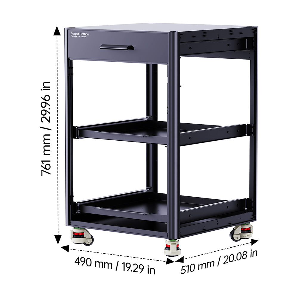 BIQU PANDA-VERSE Storage Solution for Bambu Lab H2D/H2S Series – Folded Corners, Expanded Space