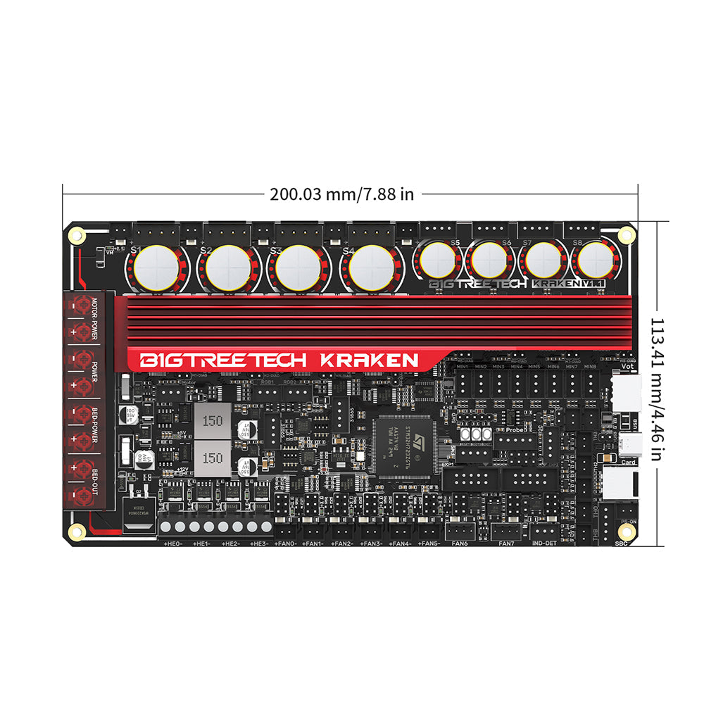 BIGTREETECH Kraken V1.1 - High Current, 8-Axis Motherboard