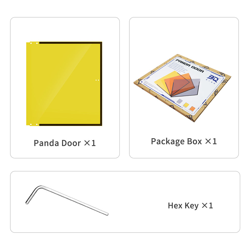 BIQU Panda Door PC Upgrade Panel for Bambu Lab P1/X1 Printers