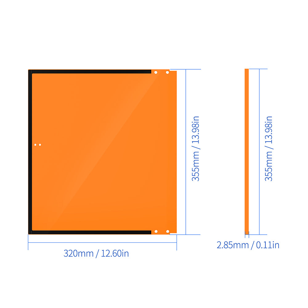 BIQU Panda Door PC Upgrade Panel for Bambu Lab P1/X1 Printers