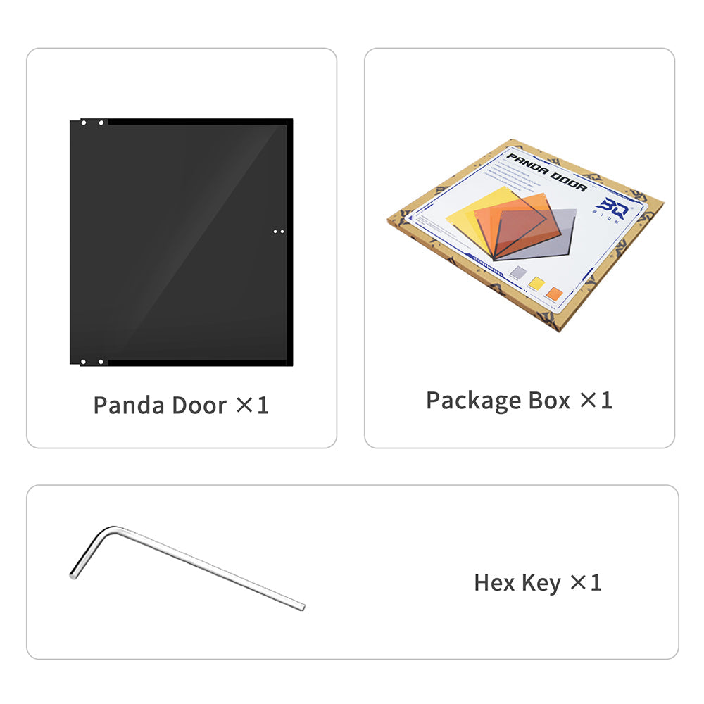 BIQU Panda Door PC Upgrade Panel for Bambu Lab P1/X1 Printers