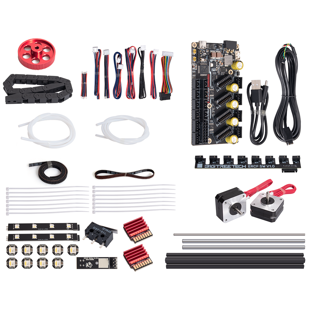 BIQU ERCF V2 Multi-Color Printing Kit Auto Filament Switcher Components for Voron 2.4 Voron Trident