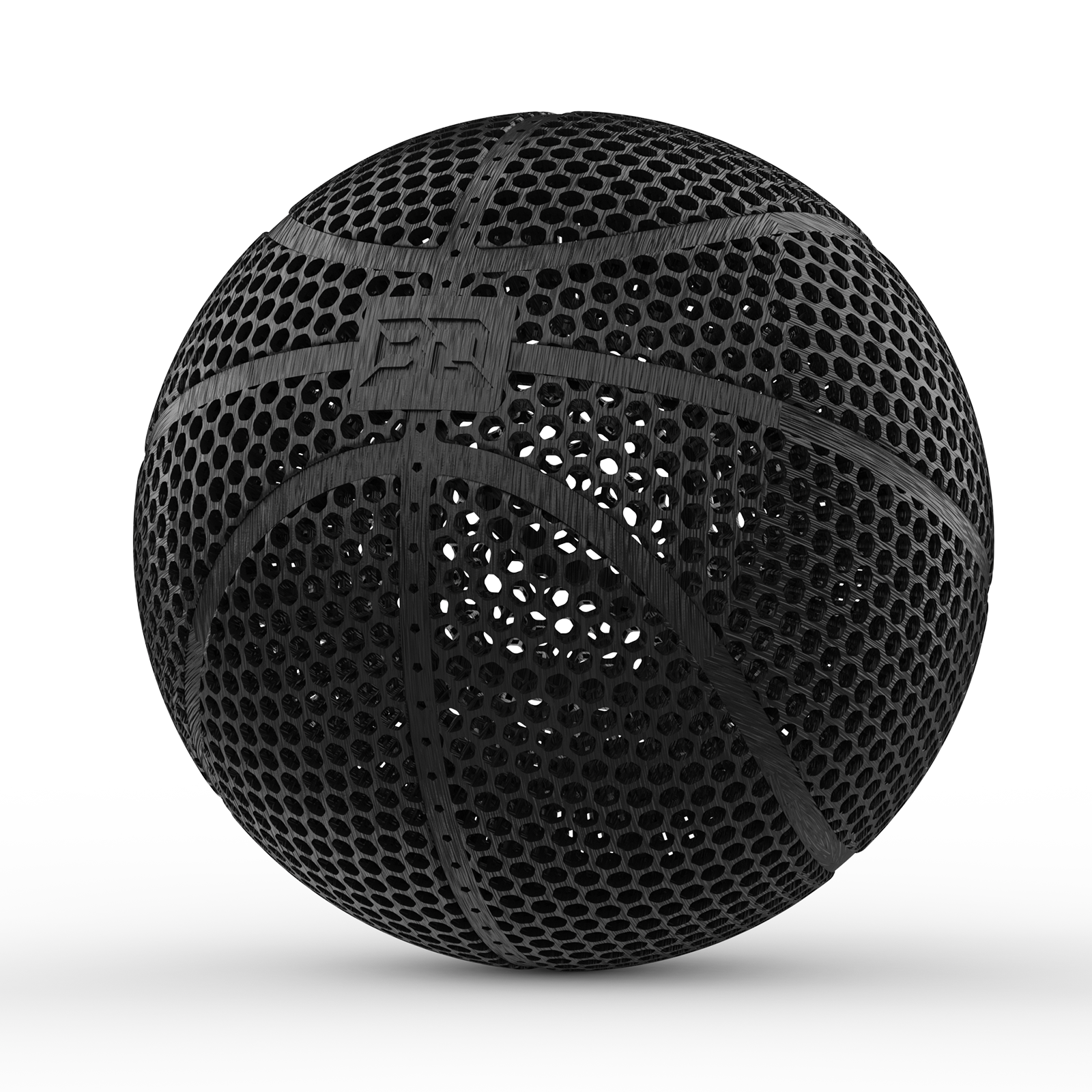 BIQU PLA-HR 3D Printed Airless Basketball -Perfect for Family Fun, Friends Gatherings & Christmas Gifts, Available in Black, Blue, Orange, and White