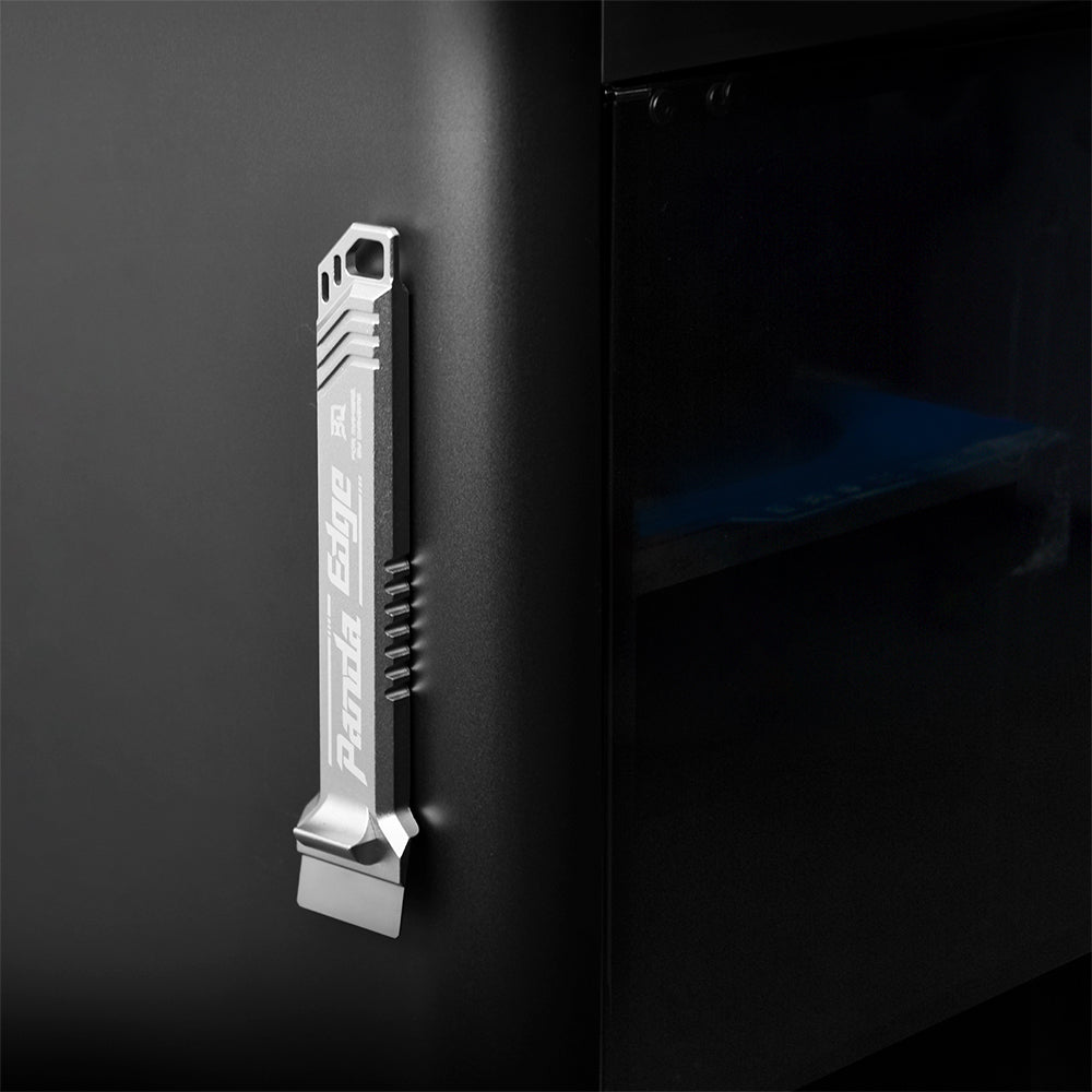 BIQU Panda Edge CNC Precision Machined Blade Scraper, Non-Slip Ergonomic Grip & Thumb Rest Handle for Model Removal Tool