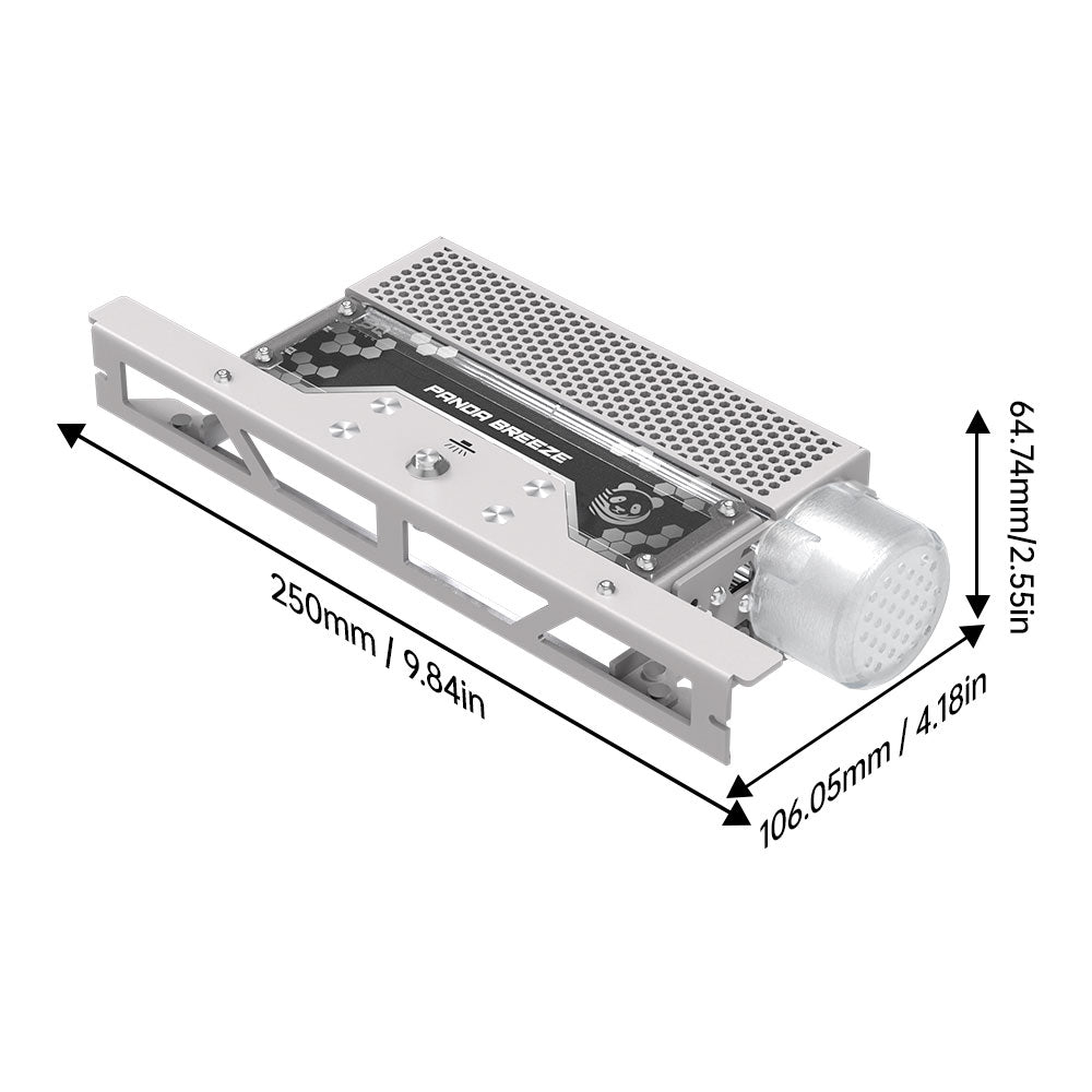 BIQU Panda Breeze Cross Flow Fan for Bambu Lab A1 Printers– Plug & Play High-Flow Cooling Fan with LED Light