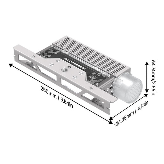 BIQU Panda Breeze Cross Flow Fan for Bambu Lab A1 Printers– Plug & Play High-Flow Cooling Fan with LED Light