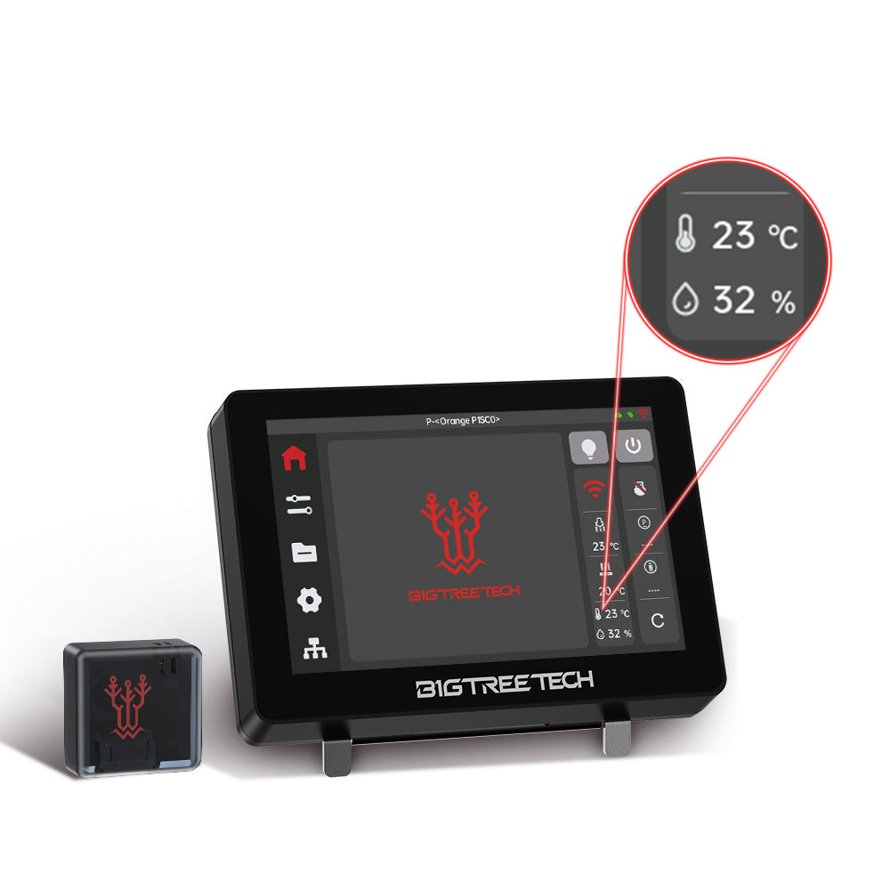 BIGTREETECH Panda Sense with Durable PP Shell Magnetic Plug and Play High-Precision Temperature and Humidity Sensing Supports Panda Touch Real-Time Display for Bambu Lab 3D Printer