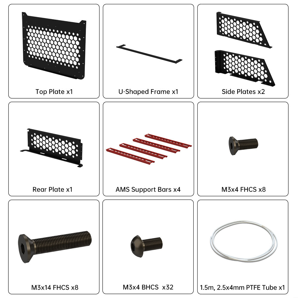 BIQU PANDA-VERSE Storage Solution for Bambu Lab X1/P1 Series – Folded Corners, Expanded Space