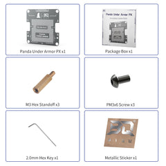 BIQU Panda Under Armor PX Aluminum Base Protective Strap Lightweight and Easy to Move Suitable for Bambu Lab P1/X1/H2D Series