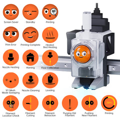 BIGTREETECH Panda Knomi Smart Display Companion for Bambulab Printers, Wireless Control & Custom GIFs