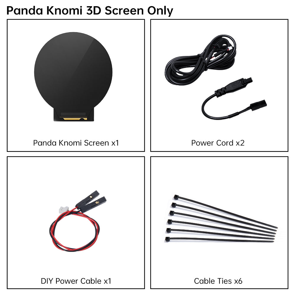 BIGTREETECH Panda Knomi Smart Display Companion for Bambulab Printers, Wireless Control & Custom GIFs