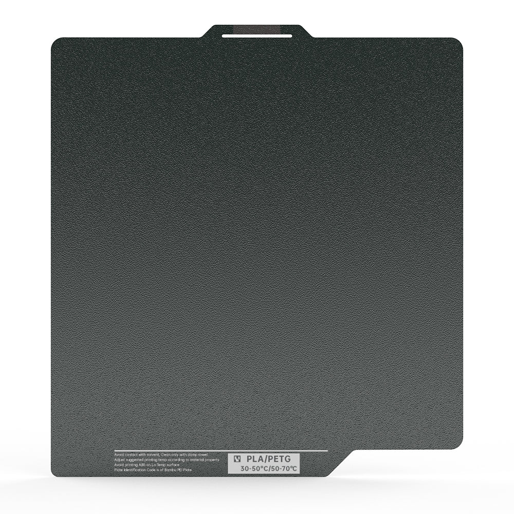 BIQU Panda Buildplate 257MM*257MM Double-CryoGrip Textured Coating Steel Sheet, Durable and Heat-resistant Build Plate for Bambu Lab P1P/P1S/P2S/X1C/A1 Printers