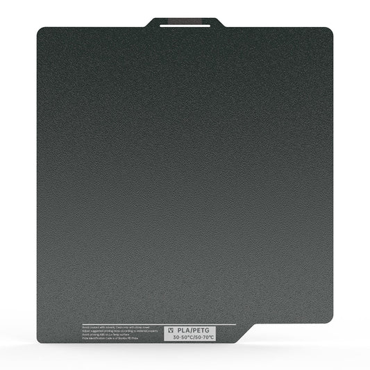 BIQU Panda Buildplate 257MM*257MM Double-CryoGrip Textured Coating Steel Sheet, Durable and Heat-resistant Build Plate for Bambu Lab P1P/P1S/P2S/X1C/A1 Printers