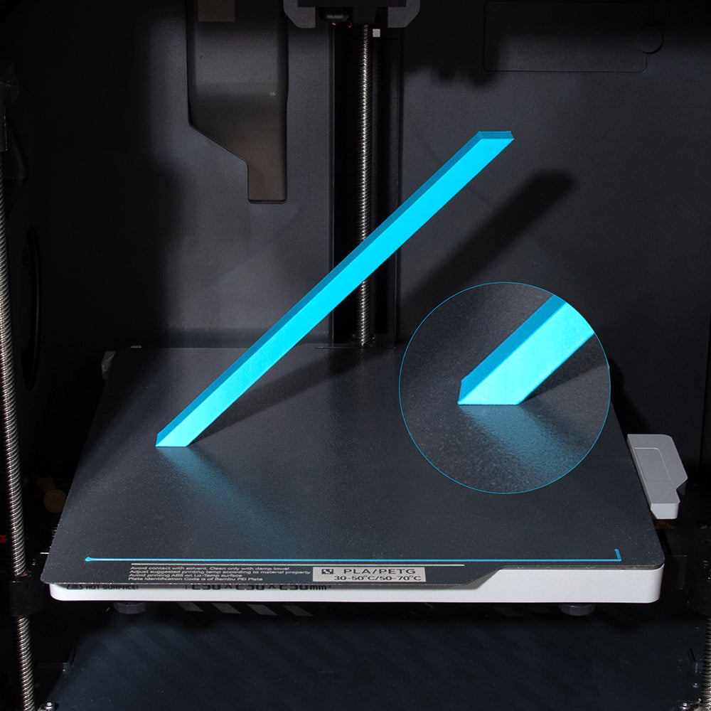 BIQU Panda Buildplate 257MM*257MM Double-CryoGrip Textured Coating Steel Sheet, Durable and Heat-resistant Build Plate for Bambu Lab P1P/P1S/P2S/X1C/A1 Printers